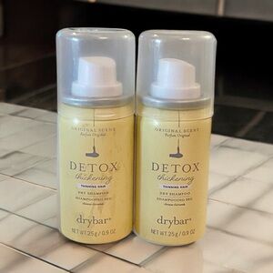 ⚫️ x2 Drybar Detox Thickening Shampoo ~ Travel Size 0.9 Oz Each New